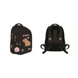 St. Right Be Cappy Capybara School Backpack | 16 Inch, Black