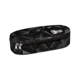 St. Right Black Geometric Hard-Shell Pencil Case | Dual Zip, Oval