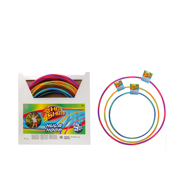 Hot Shots Striped Hula Hoop Active Play Toy | Assorted Colours, Age 3+