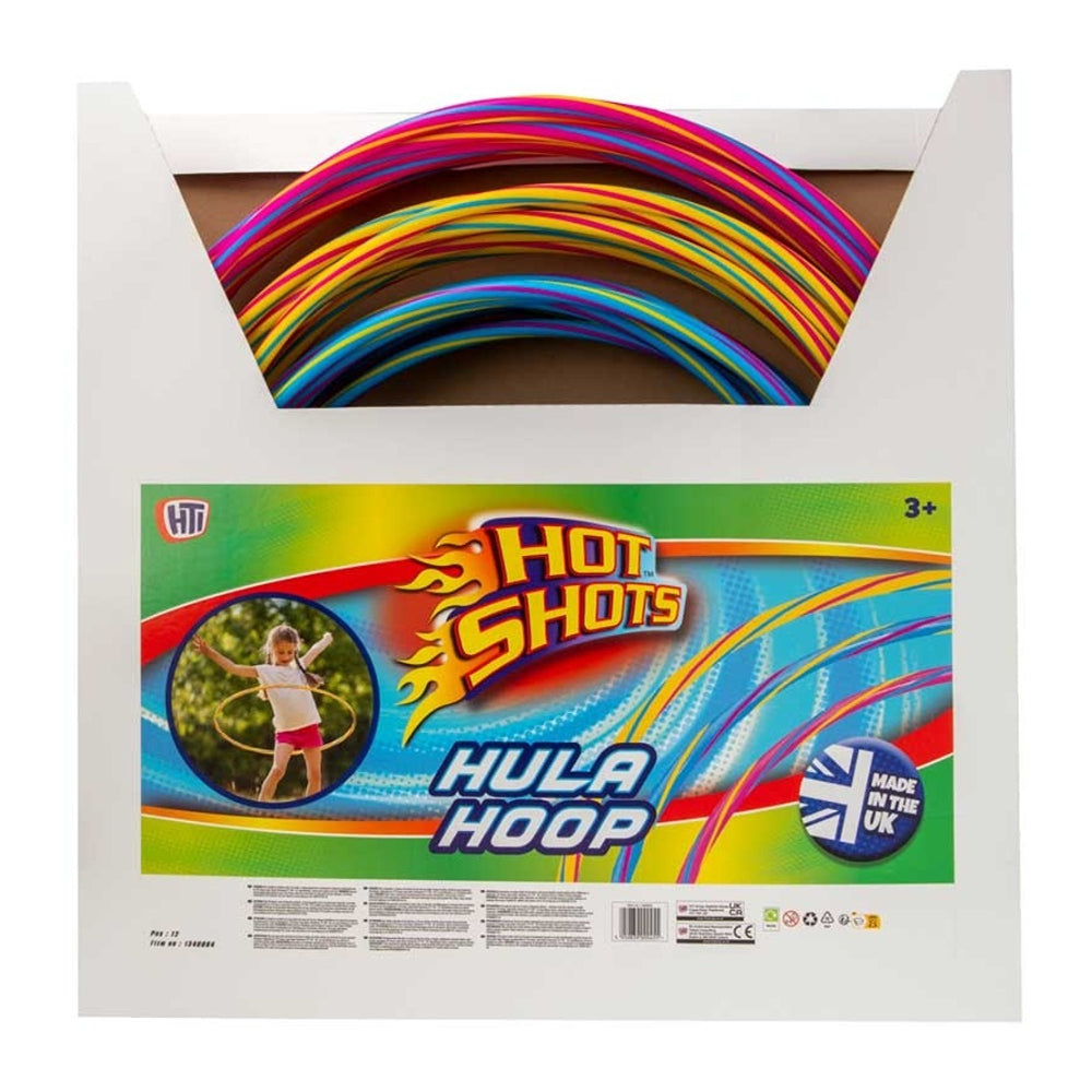 Hot Shots Striped Hula Hoop Active Play Toy | Assorted Colours, Age 3+