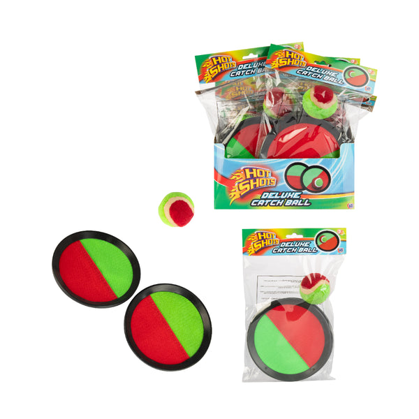 Deluxe Catch Ball Set Kids Outdoor Game | Red and Green, Age 3 Years+