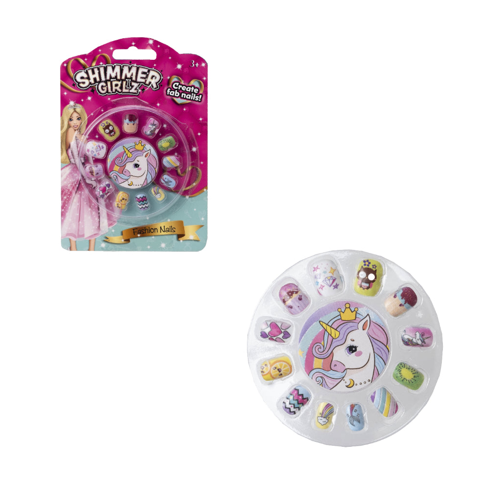 Kids Assorted Fashion False Nails Set | Unicorn Designs, Ages 3+
