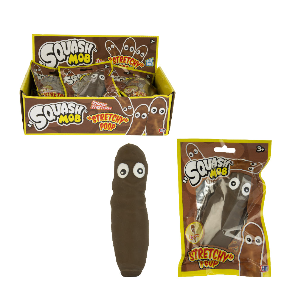 Stretchy Poop Sensory Fidget Toy | Assorted Colours, Googly Eyes, Age 3 Years+