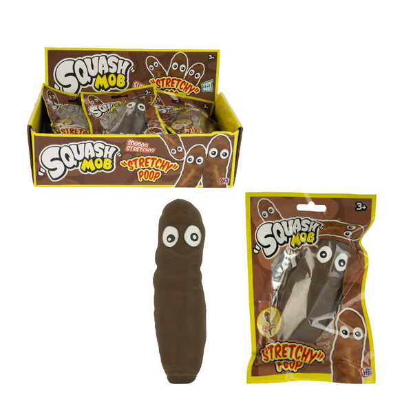 Stretchy Poop Sensory Fidget Toy | Assorted Colours, Googly Eyes, Age 3 Years+