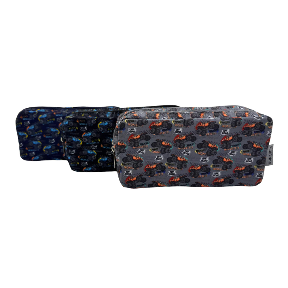 Supreme Monster Truck Double Pencil Case | Assorted Designs and Colours