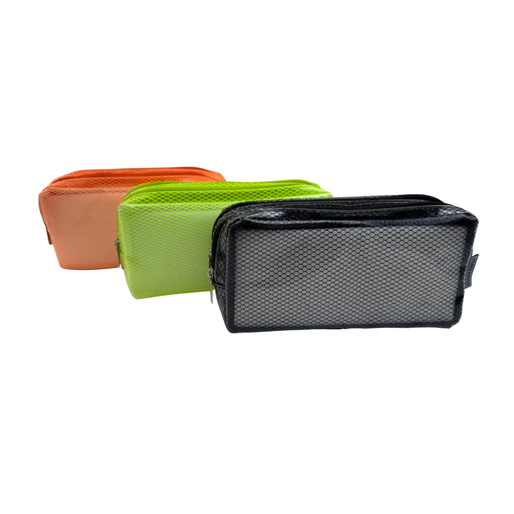 Supreme Double Mesh Pencil Case Storage Pouch | Assorted Colours