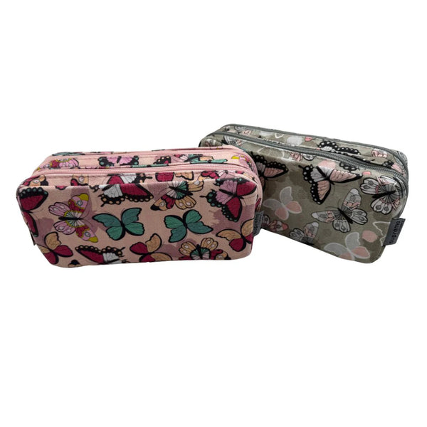Supreme Butterfly Double Pencil Case | Assorted Designs and Colours