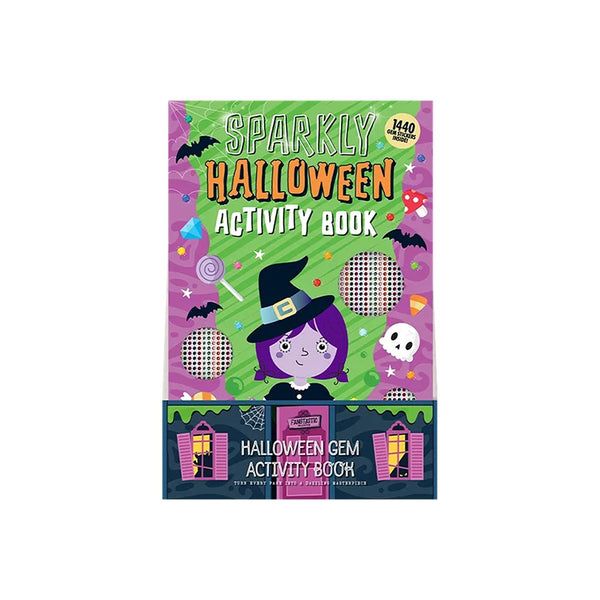 Children's Halloween Gem Sticker and Colouring Activity Book - 1,440 Stickers