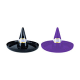 Halloween Witch Hat Snack Serving Tray - Assorted Black and Purple Colours