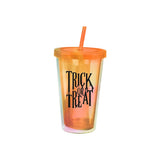 Halloween Holographic Reusable Tumbler - Assorted Colours and Designs