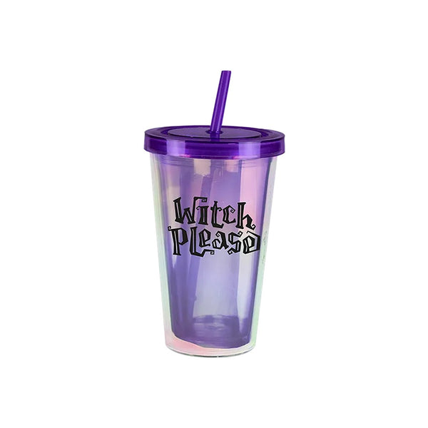 Halloween Holographic Reusable Tumbler - Assorted Colours and Designs