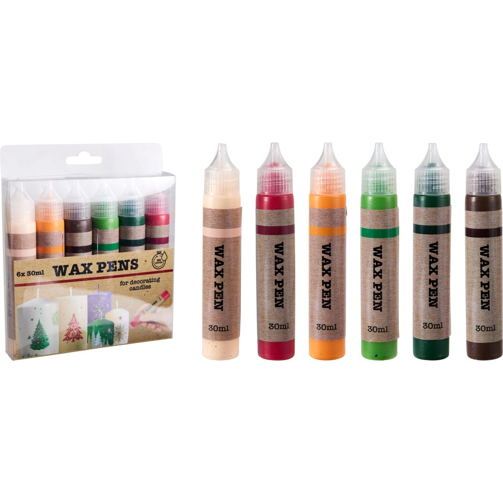 Candle Wax Liquid Stick Pens - 6 Pack