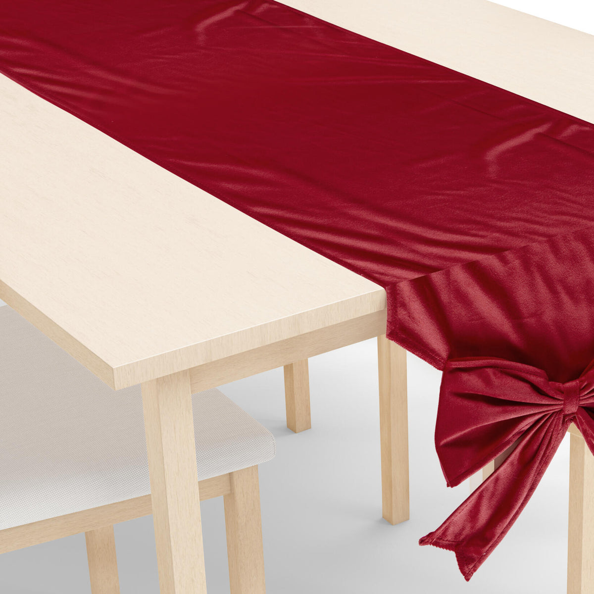 Table Runner - Burgundy - 33x240cm
