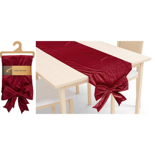 Table Runner - Burgundy - 33x240cm