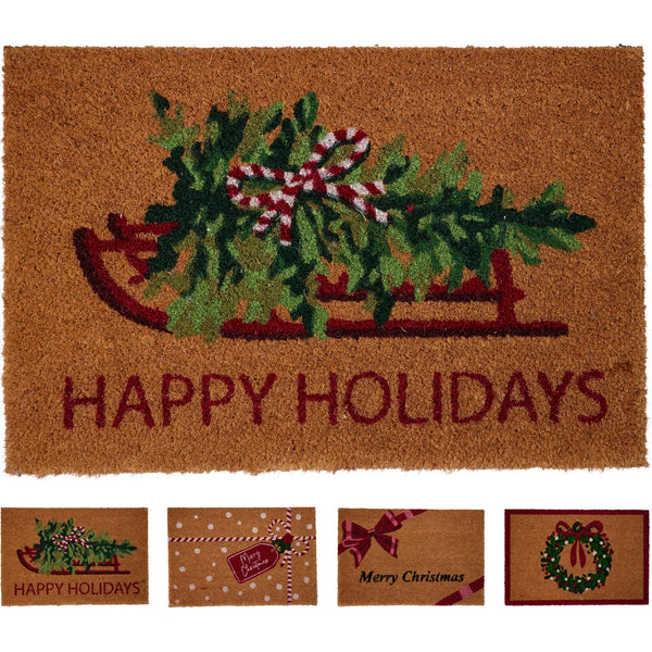 Xmas Coir Doormat - Assorted Designs - 40x60cm
