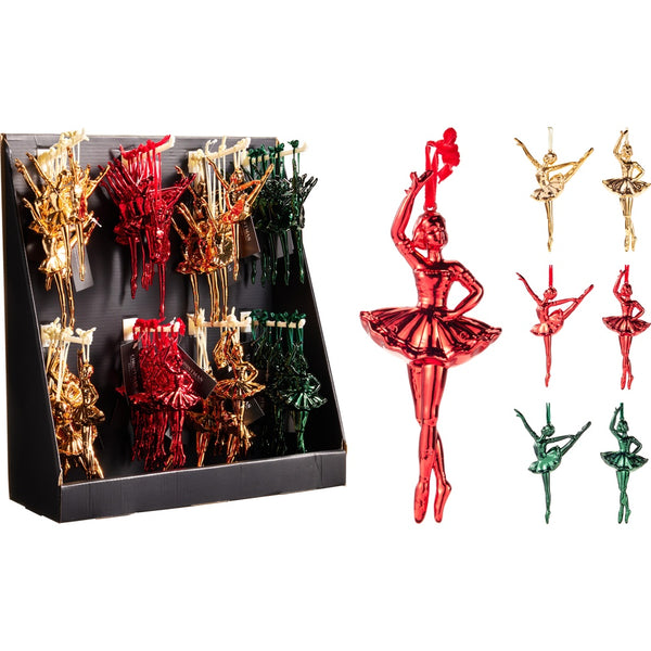 Ballerina Bauble - Assorted Designs - 13cm