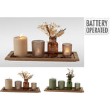 6Pc LED Candle Giftset - Battery Operated