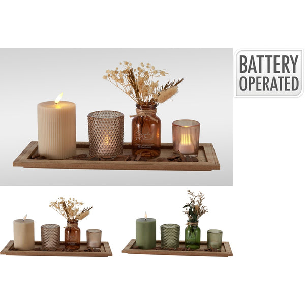 6Pc LED Candle Giftset - Battery Operated