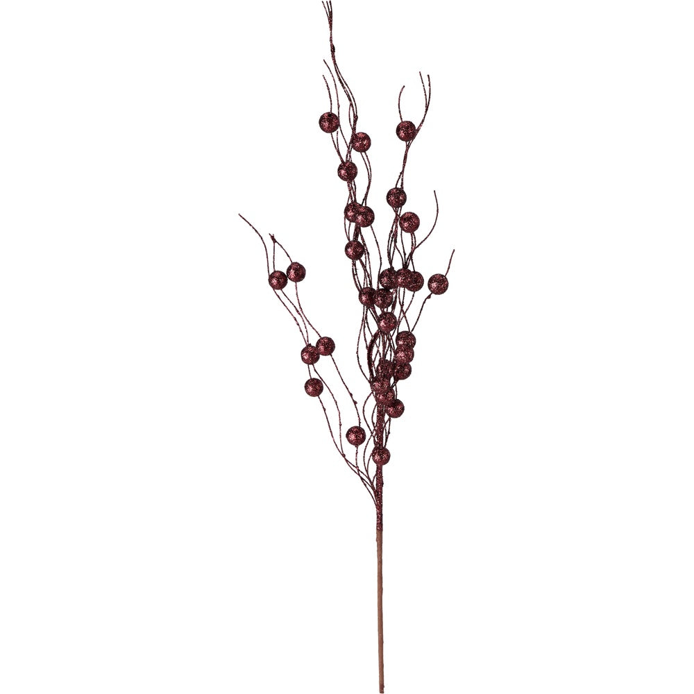 Christmas Branch Burgundy - Decorative Pick - 58cm