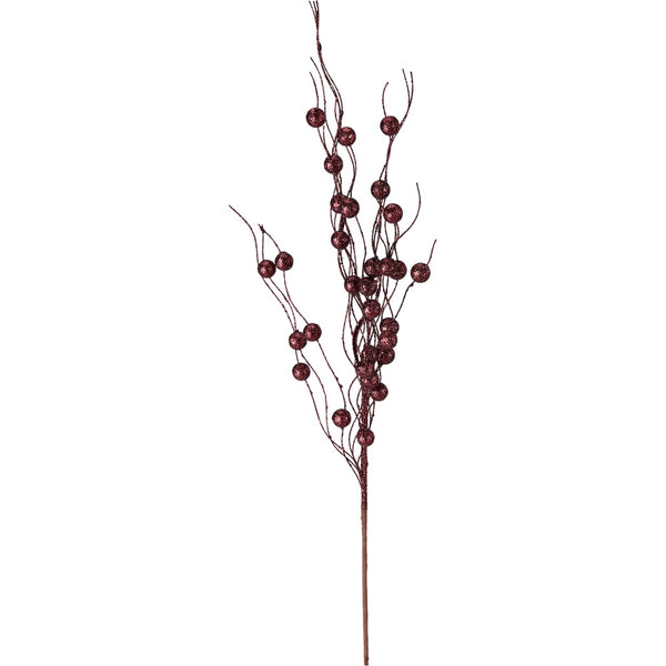 Christmas Branch Burgundy - Decorative Pick - 58cm
