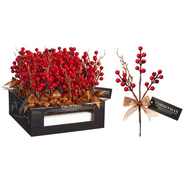 Berry Branch - Festive Decoration - 25cm