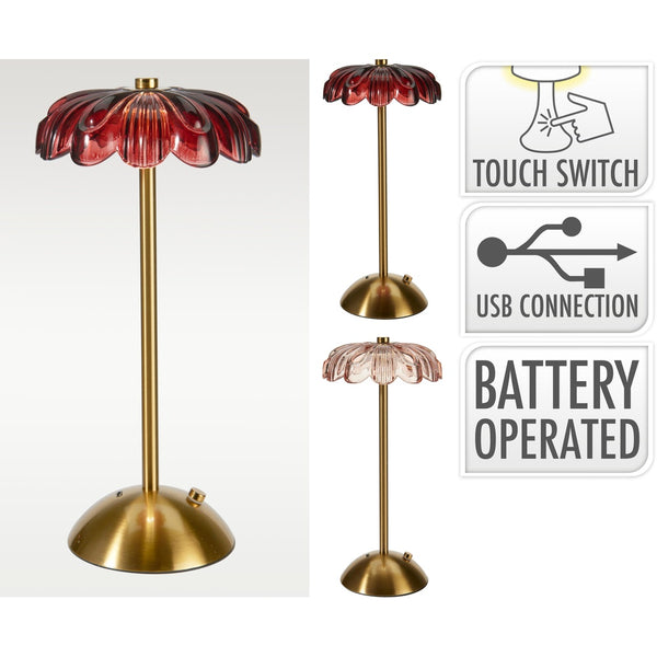 Flower Table Lamp - USB - 13X30cm