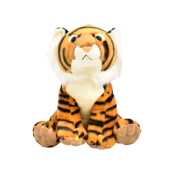Bengal Tiger Plush Soft Toy - 12 Inch, Orange, Black and Cream