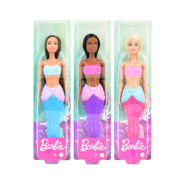 Barbie Colourful Mermaid Doll - Assorted Designs, Colours, Ages 3+