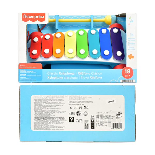Fisher Price Classic Xylophone Musical Toy - 18 Months+, Assorted Colours