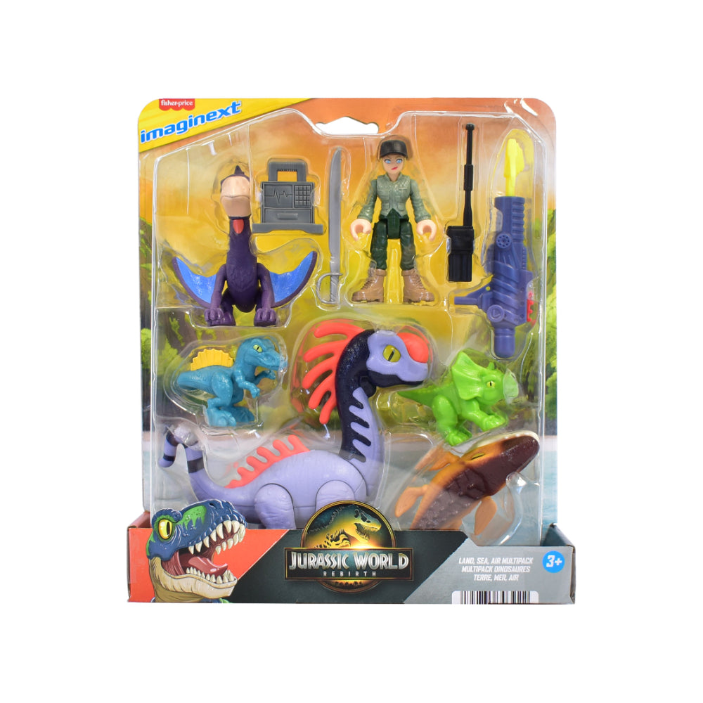 Jurassic World Rebirth Dinosaur Action Figure Set - Assorted Dinosaurs, Explorer