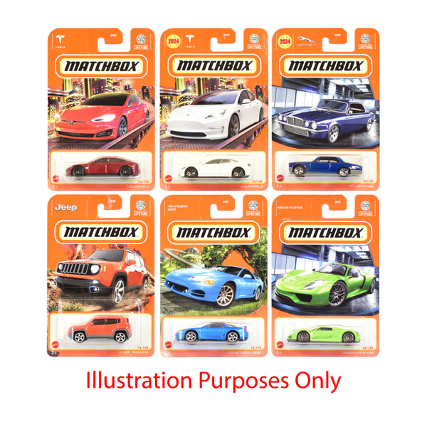 Matchbox 1:64 Basic Die-Cast Toy Car - Assorted Designs, Ages 3+