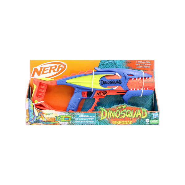 NERF DinoSquad Terrodak Pterodactyl Blaster - 12 Darts, Ages 8+