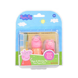 Peppa Pig Twin Figure Pack - Peppa and Mummy Pig, Scene Card, Ages 3+