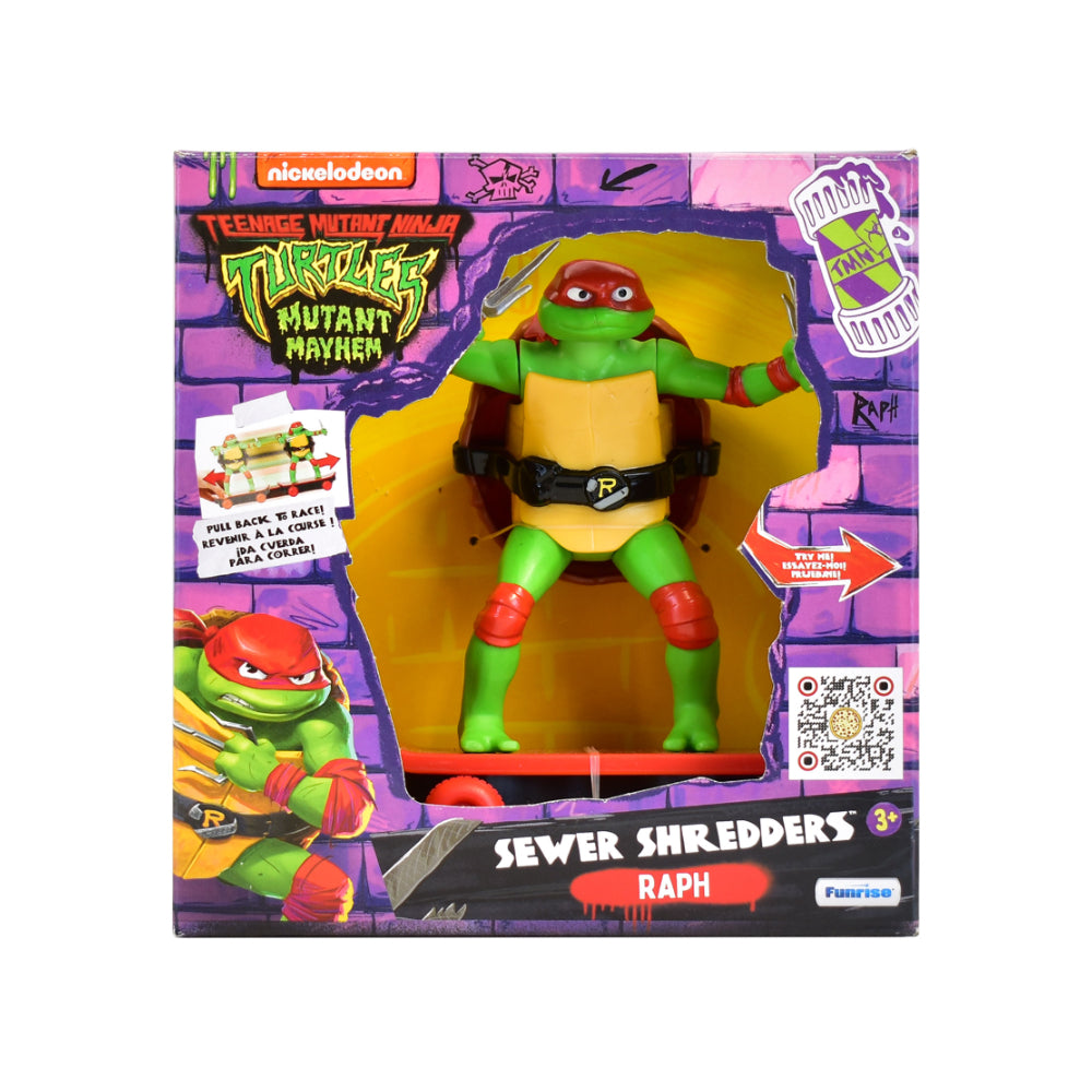 Teenage Mutant Ninja Turtles Sewer Shredders Raphael Toy - Pull-Back Action