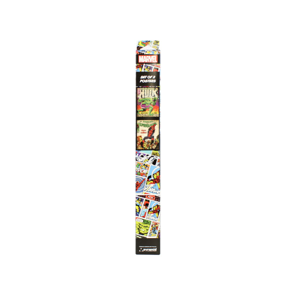 Marvel Comic Covers Poster Set - Assorted Colours and Superhero Artwork