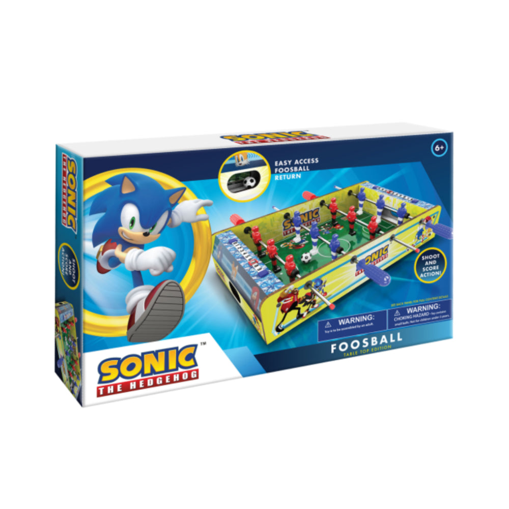 Sonic the Hedgehog Tabletop Foosball Game - Compact, Ages 6+