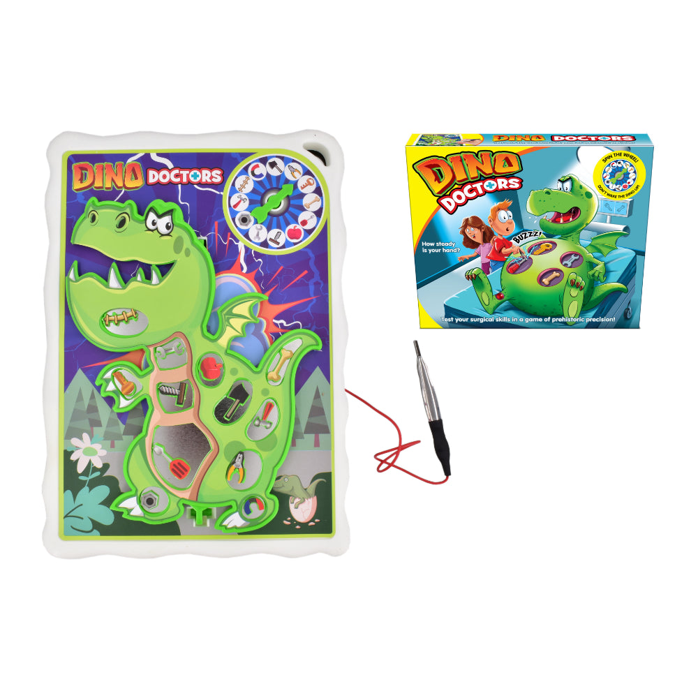 Dino Doctors Dinosaur Surgery Skill Game - with Tweezers and Spinner