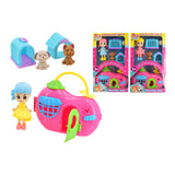 Pet House and Travel Case Playset - Mini Doll, Puppy, Assorted Designs