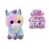 20cm Plush Unicorn Soft Toy - Assorted Pastel Colours, Glitter Eyes