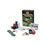 Texas Hold'em Poker and Blackjack Card Game Set - Assorted Chips and Cards
