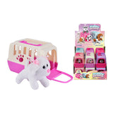 Plush Puppy Pet Carrier Toy - Assorted Colours and Designs