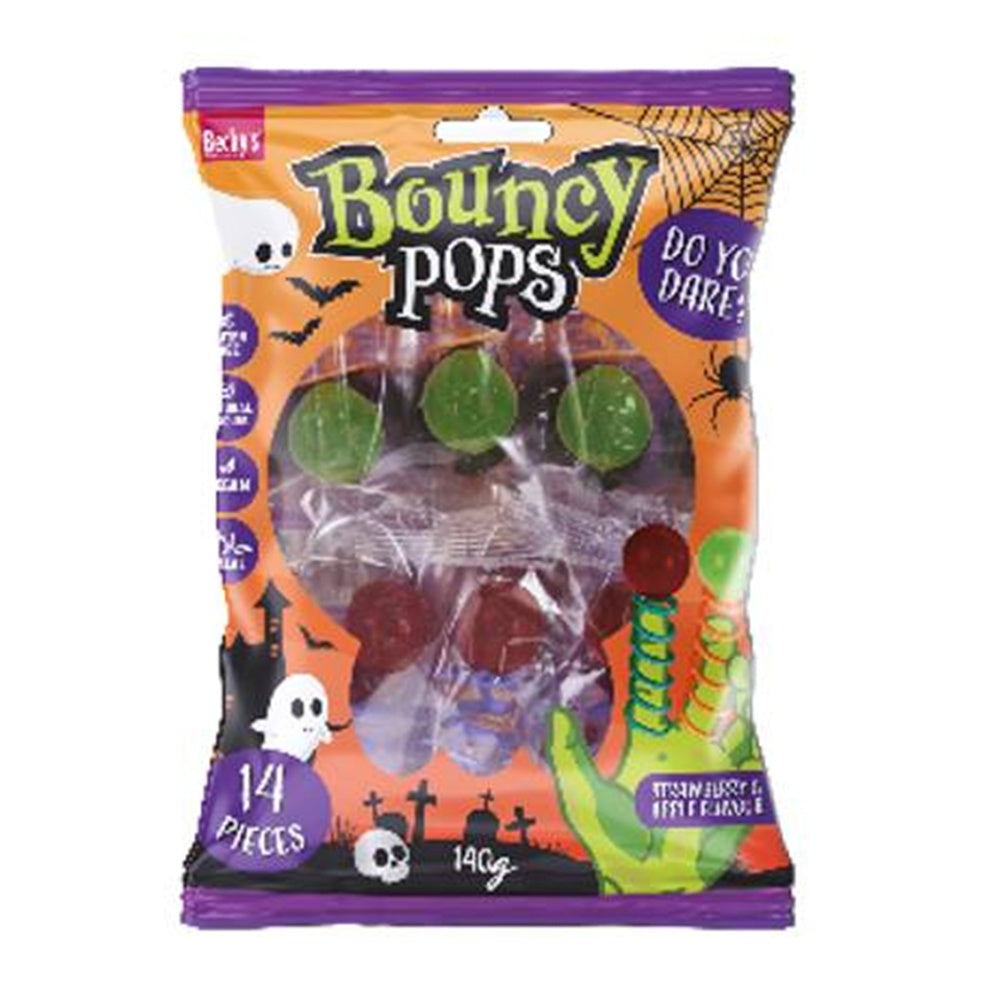 Bouncy Lollipops - Halloween Sweets - 144g