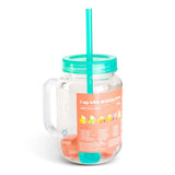 Mason Jar with Ice Cubes 550ml | Assorted Designs