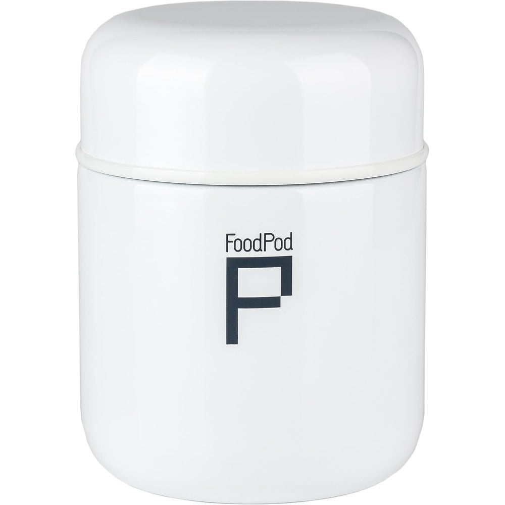 Grunwerg Food Flask 400ml White | Insulated for Hot or Cold Food