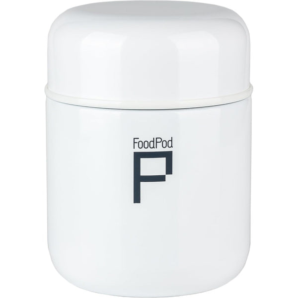 Grunwerg Food Flask 400ml White | Insulated for Hot or Cold Food