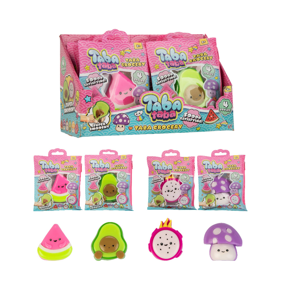 Taba Grocery Super Smooshy Food Character Toy - Assorted Designs, Ages 3+