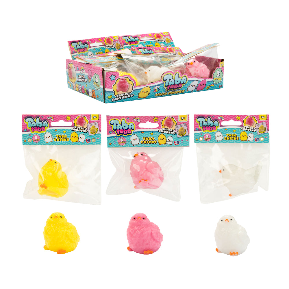 Taba Chicks Squishy Sensory Toy - Assorted Colours, 3 Designs, Ages 3+
