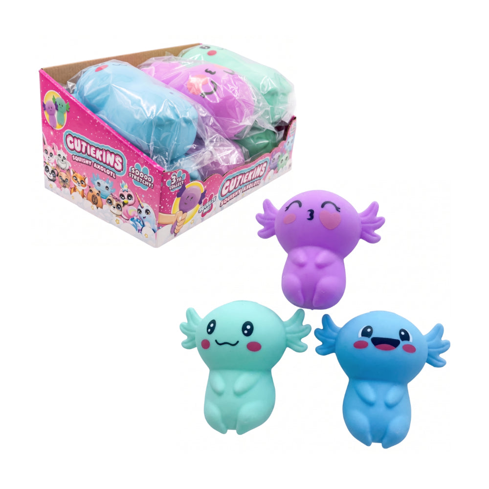 Kawaii Axolotl Squishy Toy - Stretchy, Assorted Colours and Designs