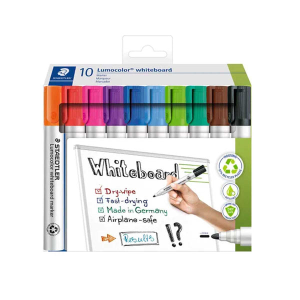 Lumocolor Whiteboard Marker - 10 Colours - Pack of 10
