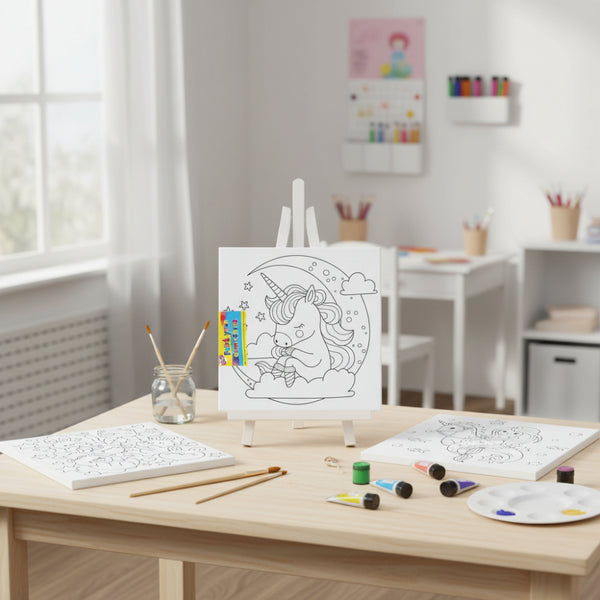 Paint Your Own Kids' Canvas Craft Kit - Assorted Fantasy Designs
